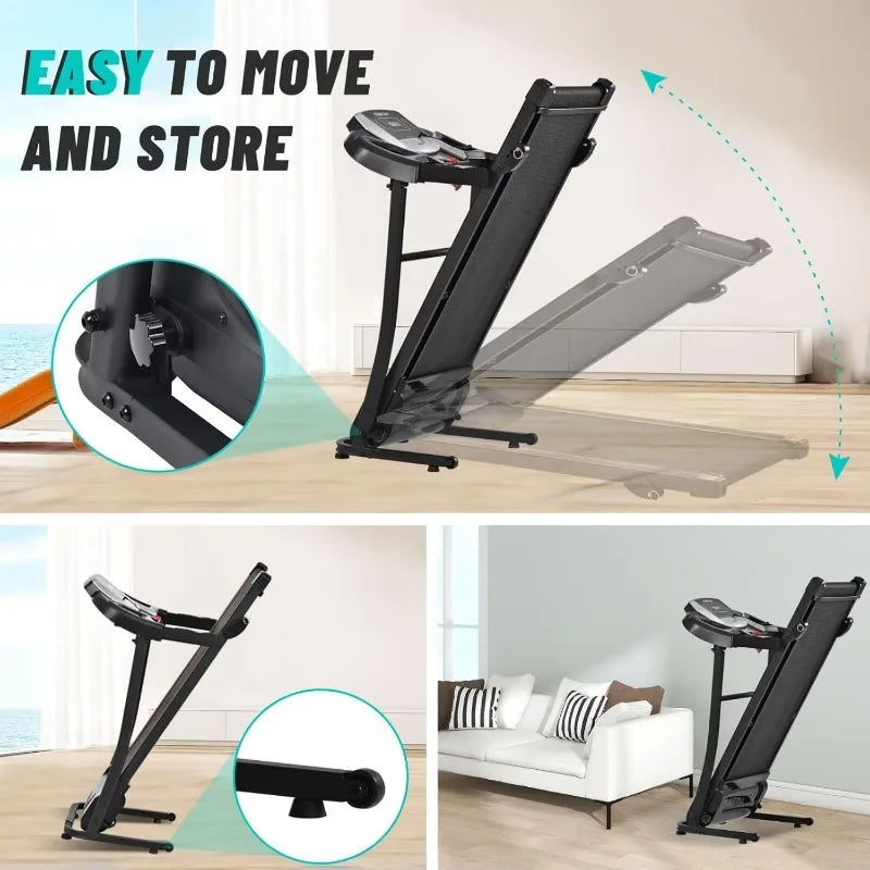 Merax Electric Folding Treadmill Motorized Running Machine with Speakers