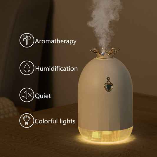 7-Color Mini Humidifier Creative Silent Home Mist Air Water Diffuser