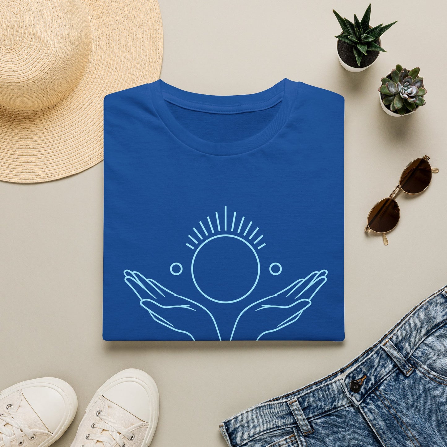 Spiritual Sunrise T-Shirt — "Shine" Minimalist Yoga Tee