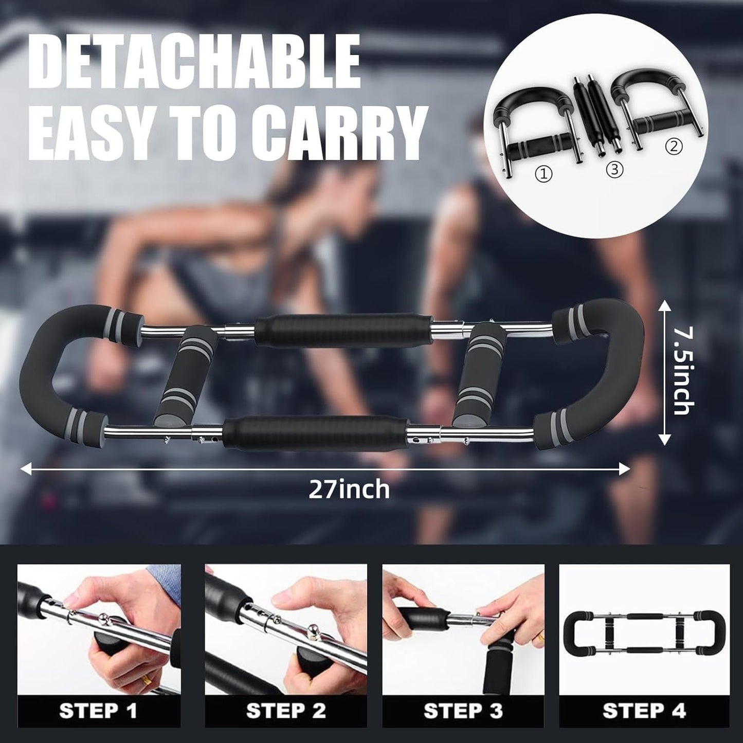 Multi-Functional Adjustable Arm & Chest Strength Training Fitness Equipment