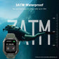 Rugged Smart Watch Men Outdoor Waterproof Fitness Blood Pressure Tracker
