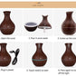130ml Wood Grain Vase Essential Oil Diffuser Aromatherapy Humidifier