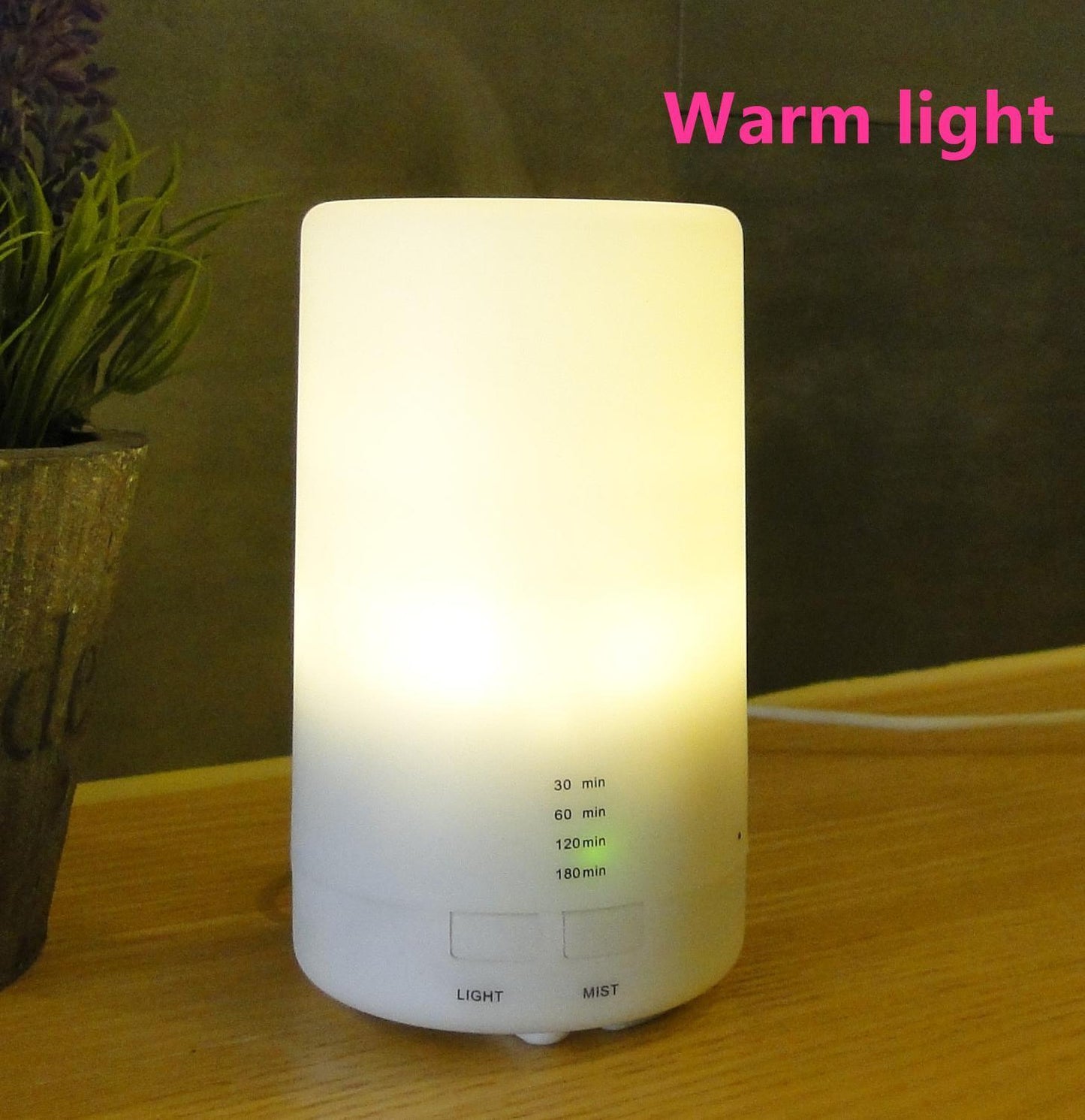 Mini Ultrasonic Air Humidifier USB Aromatherapy Diffuser 5-Color LED