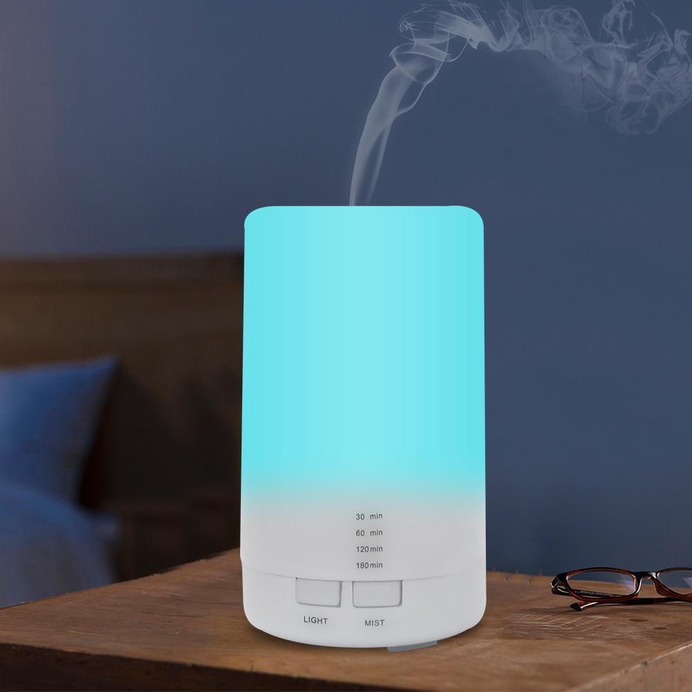 Mini Ultrasonic Air Humidifier USB Aromatherapy Diffuser 5-Color LED