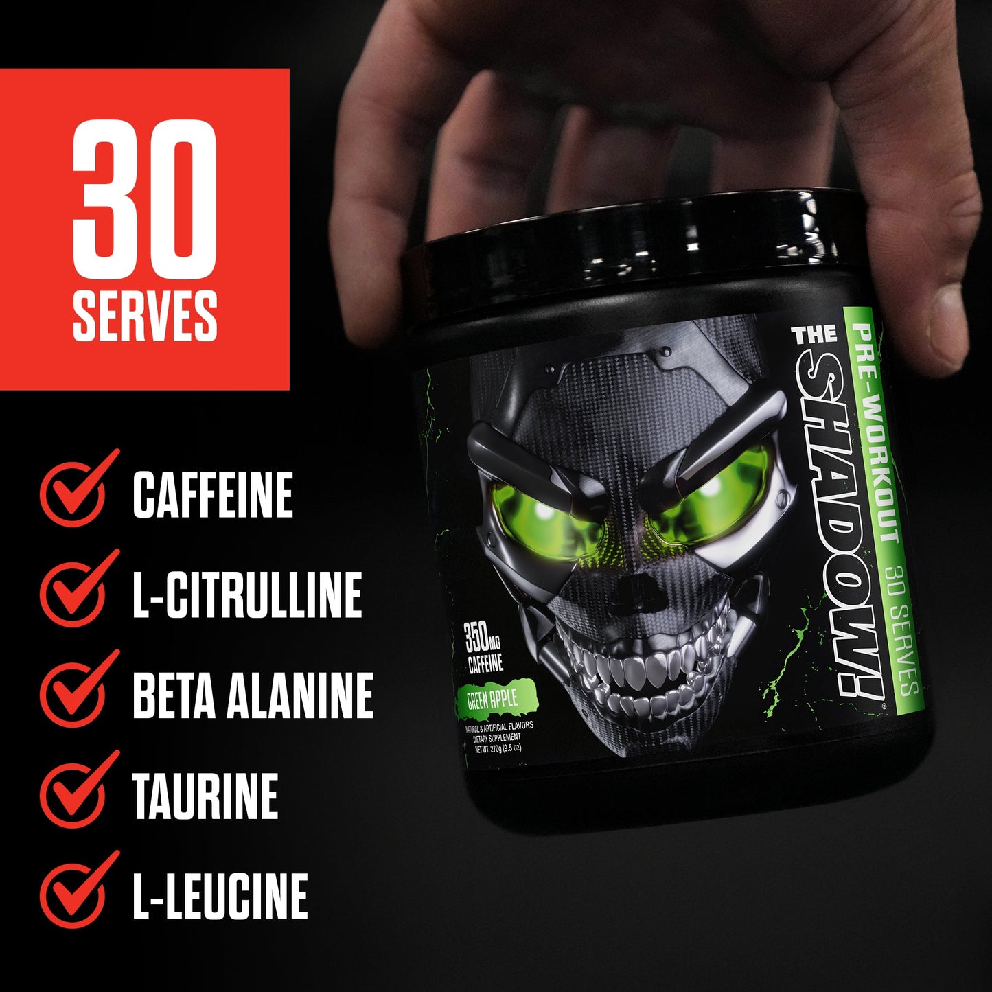 The Shadow Pre-Workout Energy Focus & Performance Booster