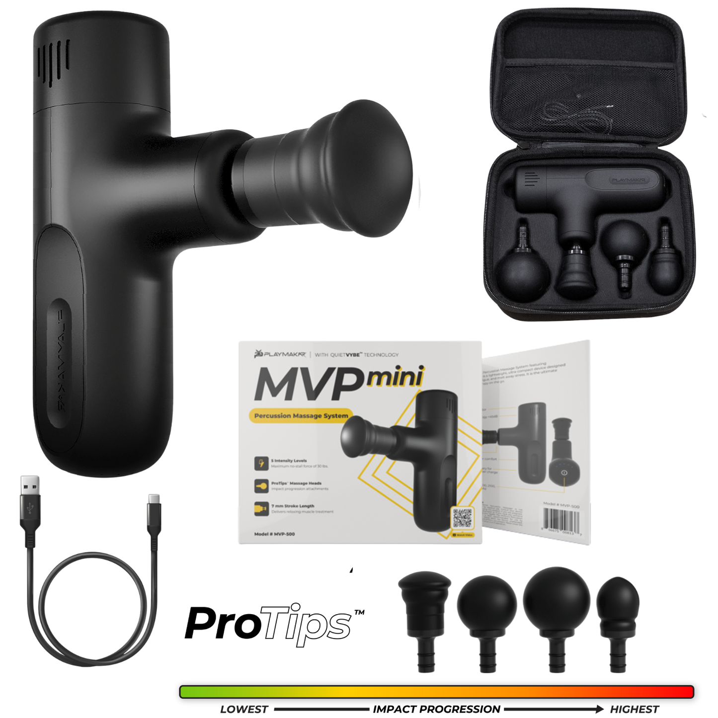 Percussion Massage System Deep Tissue Muscle Recovery Device