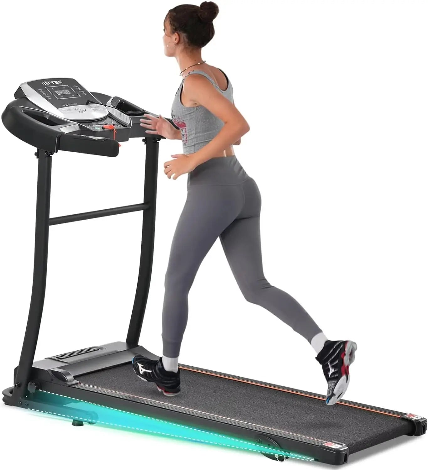 Merax Electric Folding Treadmill Motorized Running Machine with Speakers
