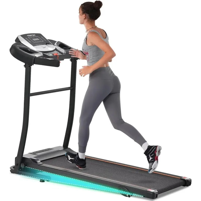 Merax Electric Folding Treadmill Motorized Running Machine with Speakers