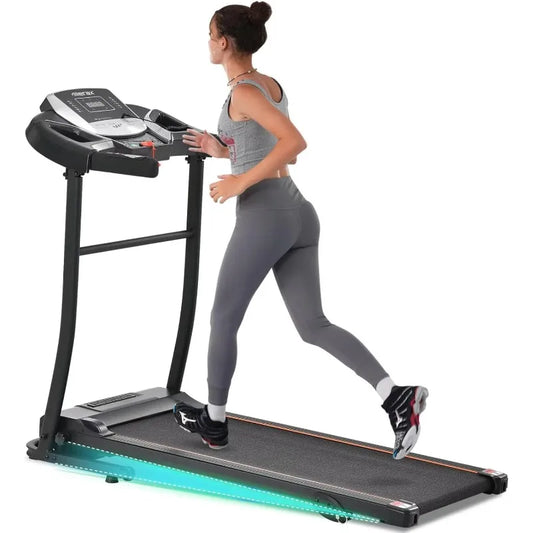 Merax Electric Folding Treadmill Motorized Running Machine with Speakers