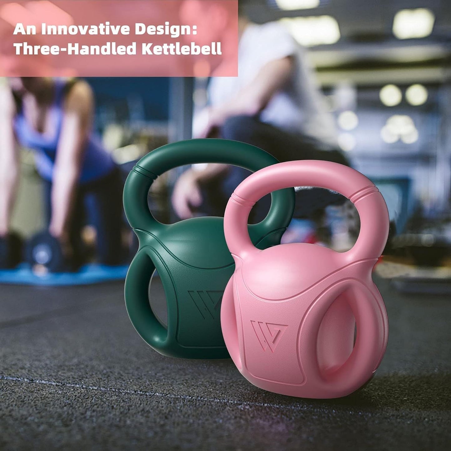 3-Handle Kettlebell Weight 5–20 lb Core Training & Home Gym Fitness