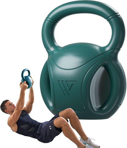 3-Handle Kettlebell Weight 5–20 lb Core Training & Home Gym Fitness