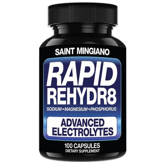 Rapid Rehydr8 Electrolyte Capsules Muscle Recovery & Hydration Support 100ct