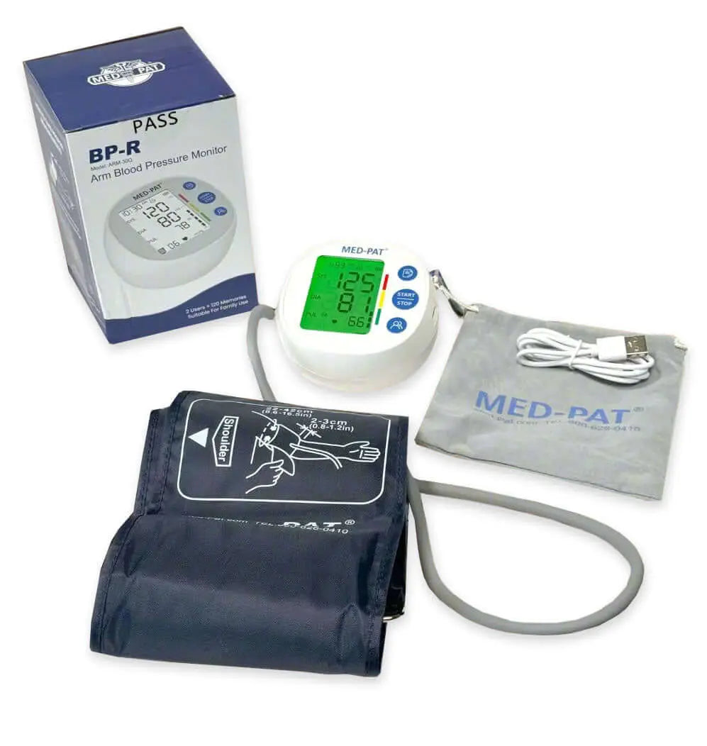 Med-Pat BP-R Round Digital Blood Pressure Monitor Automatic FDA Cleared